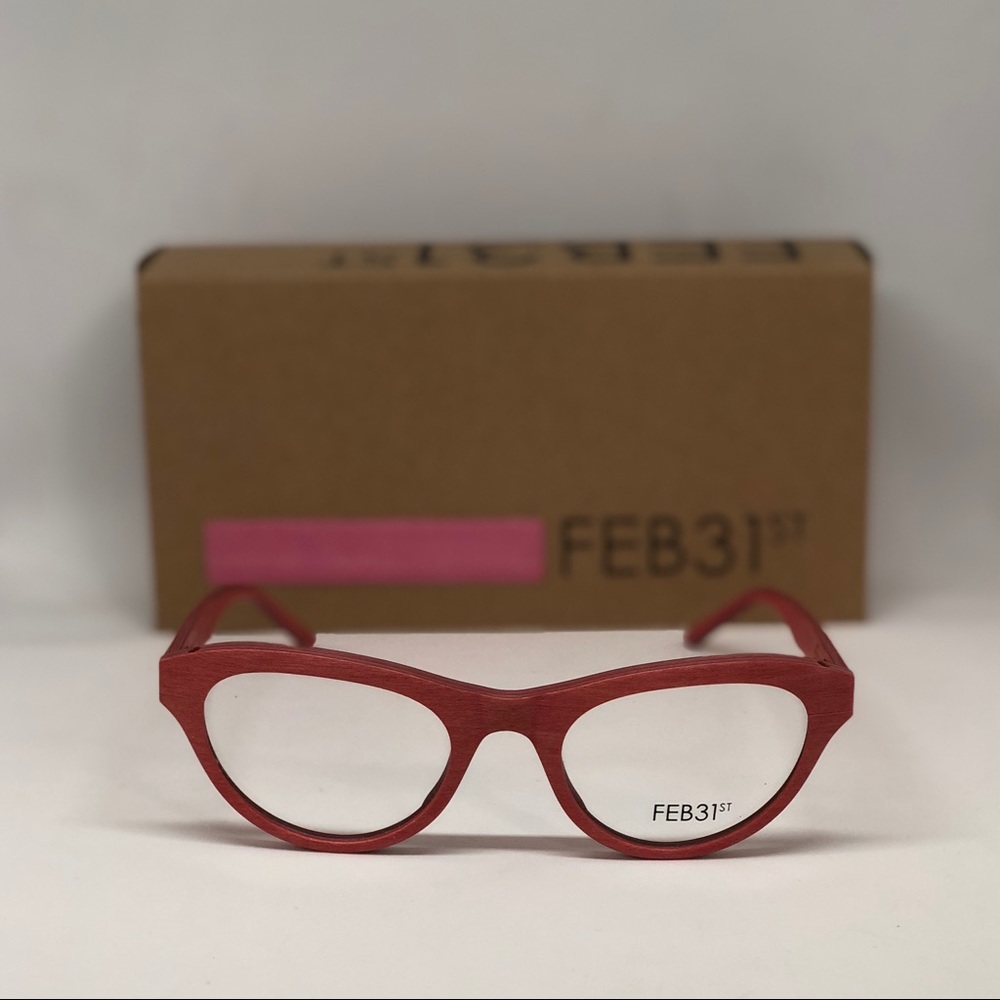 FEB31st Bamboo Eyeglasses / Pink / Size: 49 21 135